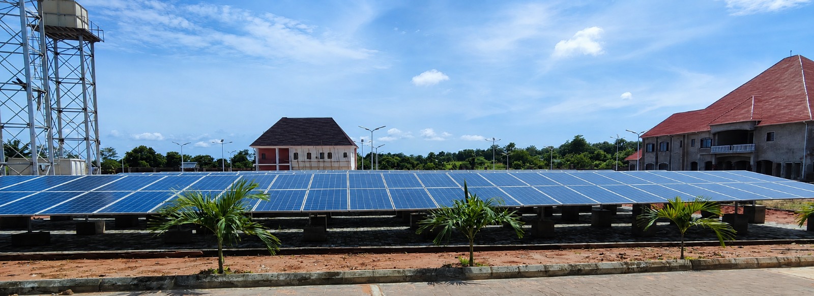 96kWp standalone off-grid solar system at residential facility — view 5