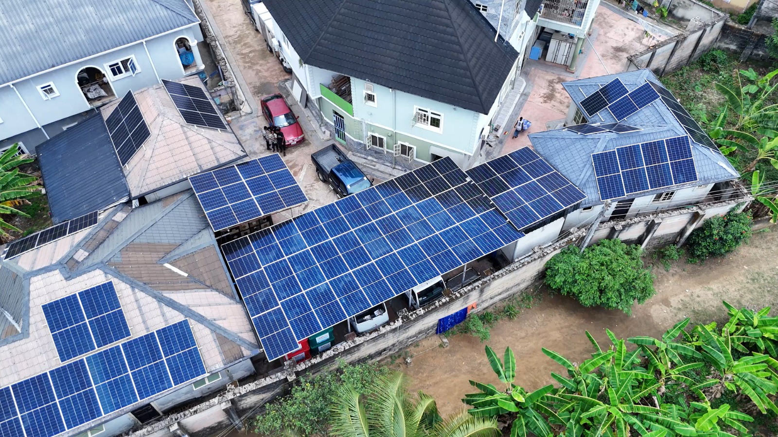 66kWp standalone off-grid solar at commercial cold storage facility — view 2