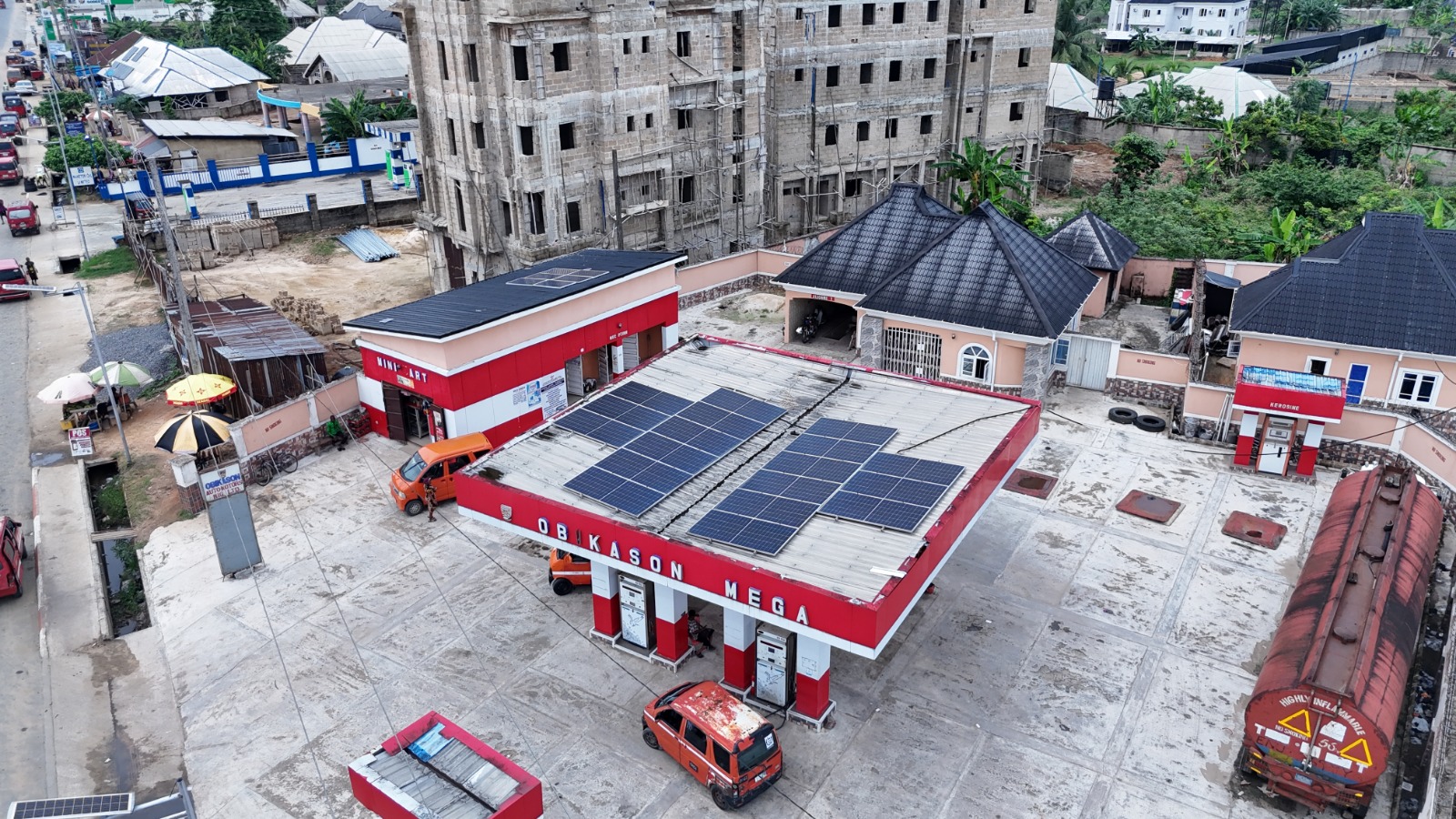 Hybrid commercial solar systems across facilities — view 1